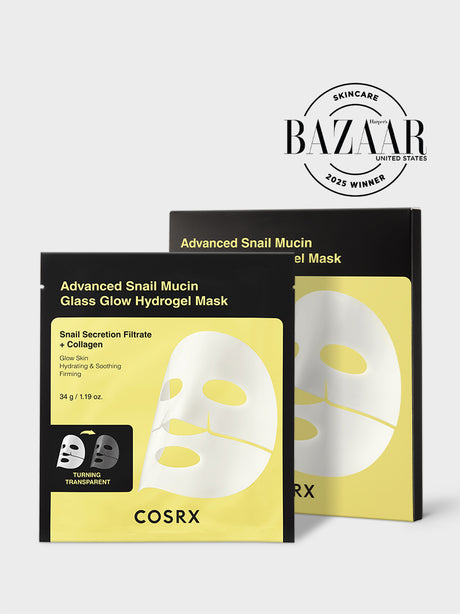 [COSRX] Advanced Snail Mucin Glass Glow Hydrogel Mask