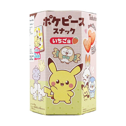 Tohato Poke Peace Snack  Strawberry Flavor 23g