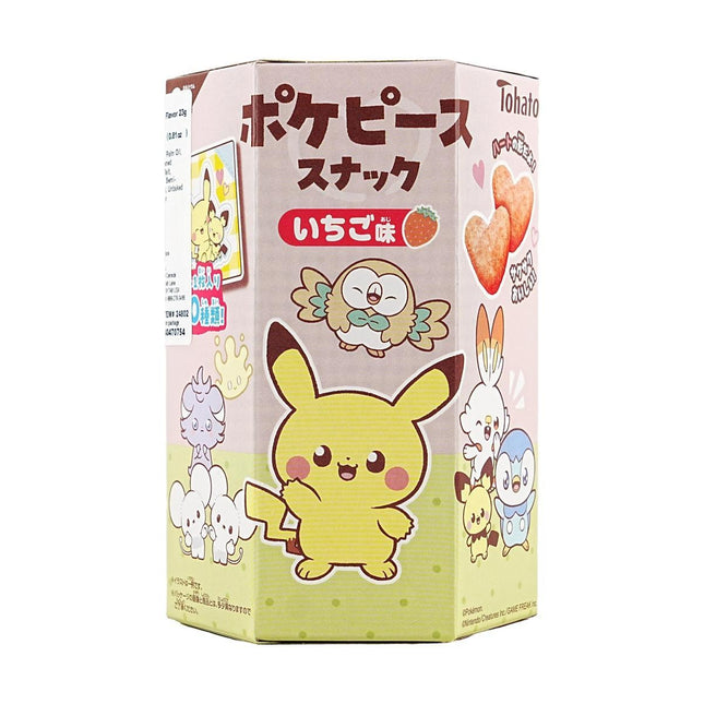 Tohato Poke Peace Snack  Strawberry Flavor 23g