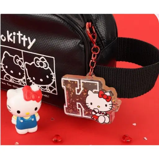 Sanrio Initial Glossy Keyring_Hello Kitty