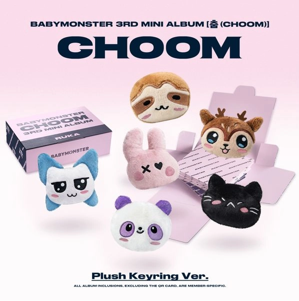 BABYMONSTER - 3rd MINI ALBUM [CHOOM] (Plush Keyring Ver.)