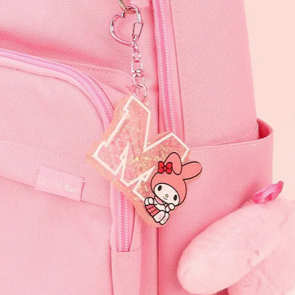 Sanrio Initial Glossy Keyring_My Melody