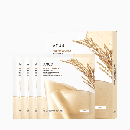 [ANUA] RICE 70 GLOW COLLAGEN MASK (1 sheet)