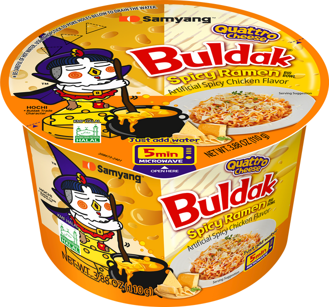 [SAMYANG] Buldak Quatro Cheese Cup Ramen 110g