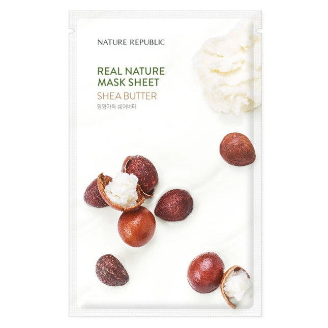 [Nature Republic] (EU) Real Nature Mask Sheet/ Shea Butter 23ml (SALE)