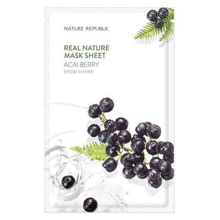 [Nature Republic] (EU) Real Nature Mask Sheet/ Acai Berry 23ml (SALE)