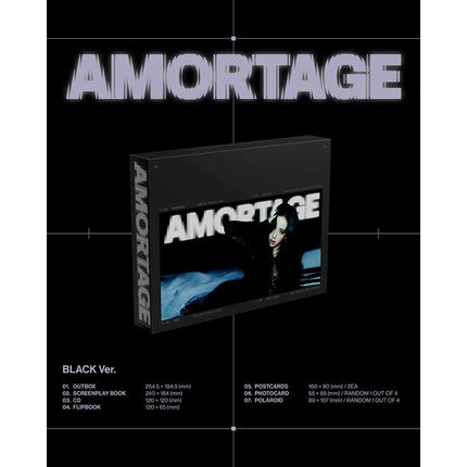 JISOO - Mini Album [AMORTAGE] DELUXE EDITION (PURPLE Ver. / BLACK Ver.)
